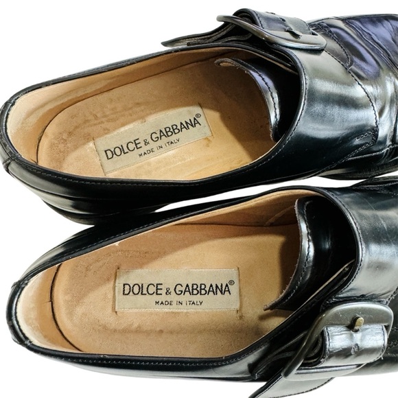 Dolce & Gabbana men’s leather buckle loafers EUC main image 12